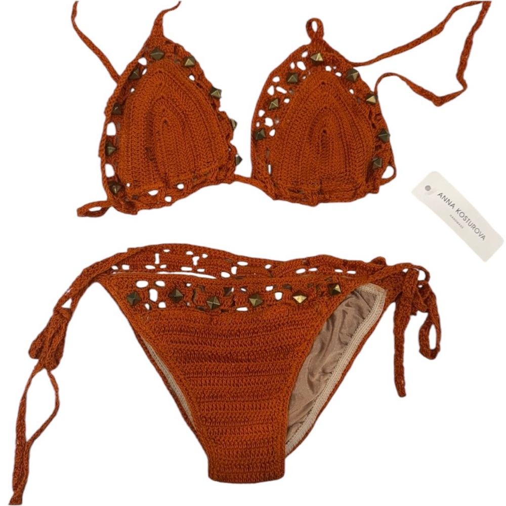 NWT Anna Kosturova crochet bikini set